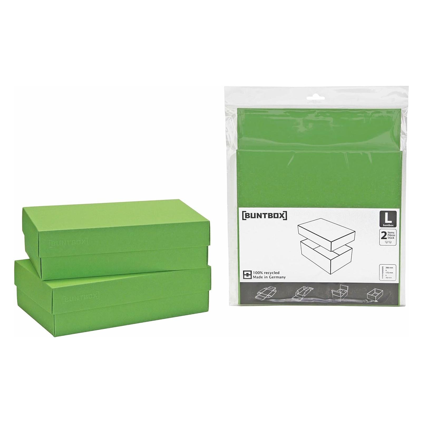 Buntbox 71-1 - Kartonage Set 2-teilig, Grösse L, Apfel (2x) (71-1)