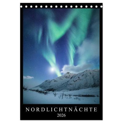 Nordlichtnächte (Tischkalender 2026 DIN A5 hoch), CALVENDO Monatskalender