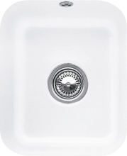 Villeroy & Boch 670401RW Cisterna 45 Stone White Keramikspüle Handbetätigung Unterbauspüle 45 cm Unterschrank