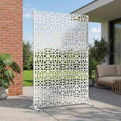 Dovelina 72'' x 47'' Privacy Metal Screen Fence Panel