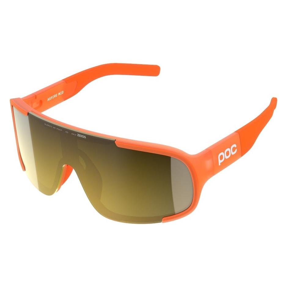 Poc Aspire Mid Fluo Orange Translucent Clarity Road Partly Sunny Gold (Fluo Orange Translucent, clarity road-sunny gold, Partly Sunny Gold) (64922437)