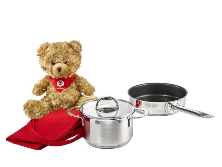 SCHULTE-UFER Besteck-Set Little Lilly (5-tlg), Ofenfest, Edelstahl