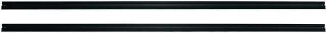 Vaillant auroTHERM Schienenset 0020059898 horizontal, 2 Stück, für Aufdach, Aluminium eloxiert, schwarz