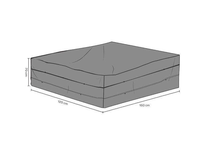 Schutzhülle Raina schwarz Polyvinylchlorid B 160 T 125 cm