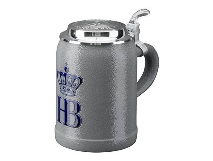 HB Hofbräuhaus München Bierkrug Hofbräuhaus München HB Krug Salzglasur 0,5 Liter King Werk KI 1000068