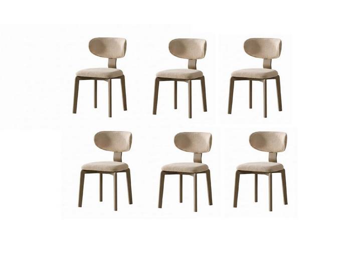 JVmoebel Esszimmerstuhl Beige Minimalistische Stühle im Moderner Stil Elegant Komfortabel, Made in Europa