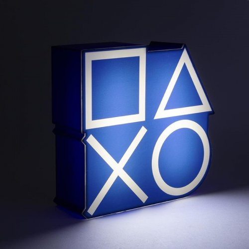 Paladone PlayStation lichtgevende iconen nachtlamp voor op tafel, 15 cm