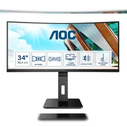 AOC P2 CU34P2A LED display 86,4 cm (34") 3440 x 1440 Pixel Quad HD Schwarz
