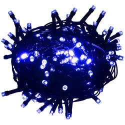 vidaXL Lichterkette mit 400 LEDs Blau 40 m 8 Lichteffekte