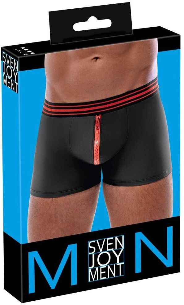 Svenjoyment Boxer briefs avec zip et ceinture rayée
