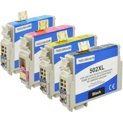 4 Ampertec Tinten ersetzt Epson C13T02W640 502XL Multipack KCMY