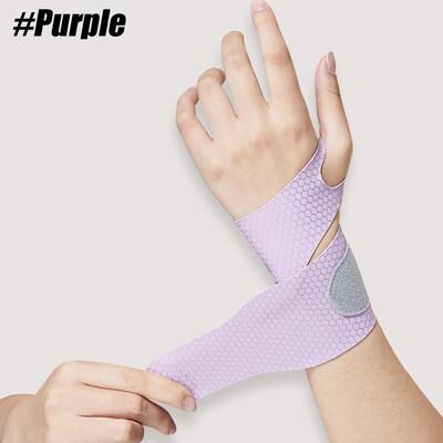 Youfap Market Adjustable Slim Air Wrist Support Wrap For Arthritis, Wrist Pain Relief, Fitness Straps For Men And Women purple