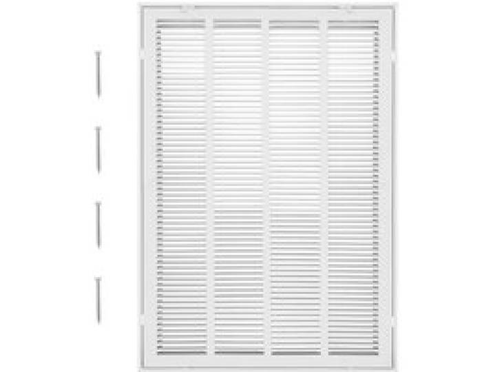 VEVOR Rückluftfiltergitter, passend für Kanalöffnungen 50,5x75,5 cm, Filter NICHT im Lieferumfang enthalten, Abluftgitter für die Wand, pulverbeschichtetes Rückluftgitter aus Stahl