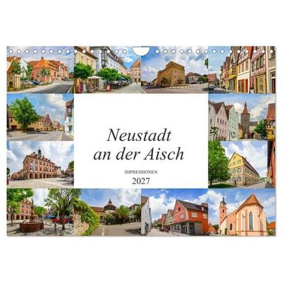 Neustadt an der Aisch Impressionen (Wandkalender 2027 DIN A4 quer), CALVENDO Monatskalender