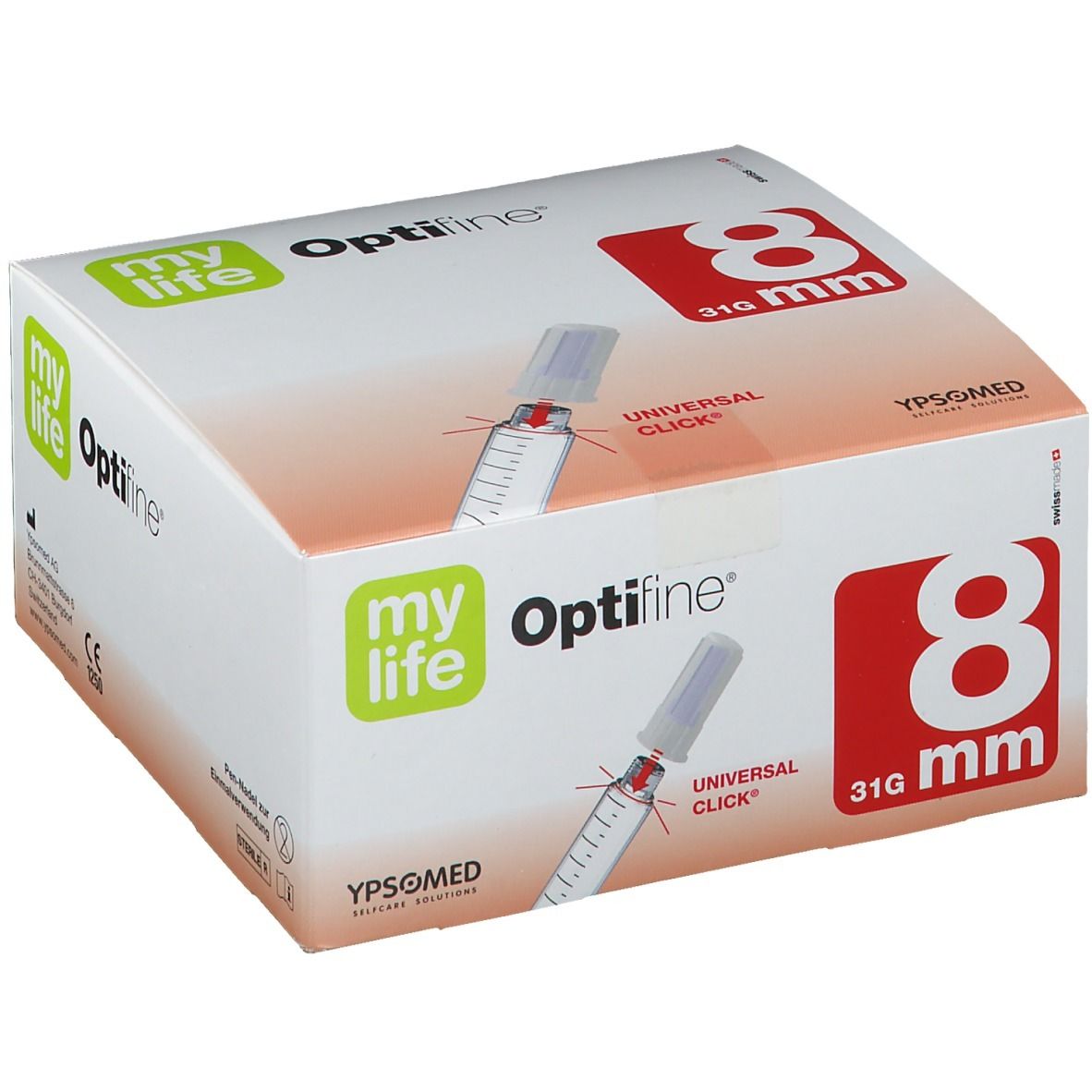Optifine 8 Pen-Nadeln 0,25x8 mm 100 St Kanüle