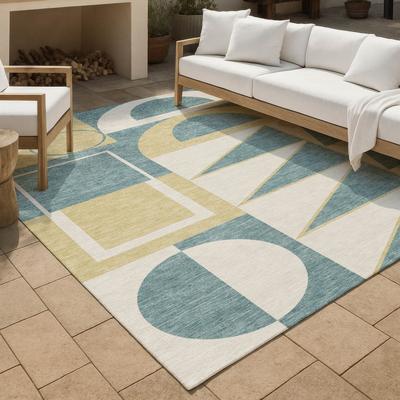 Addison Rugs Machine Washable Indoor/ Outdoor Modern Crowley Chantille Rug