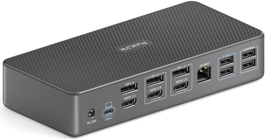 PureLink Vuelogic - 18-in-1 USB-C DisplayLink Docking St - D230DL - Quad Display