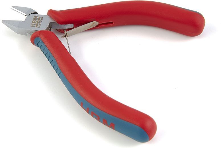 Pinza laterale di precisione HBM professionale da 115 mm con becchi sottili