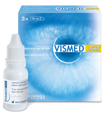 TRB Chemedica AG VISMED light Augentropfen 3X15 ml 06149192