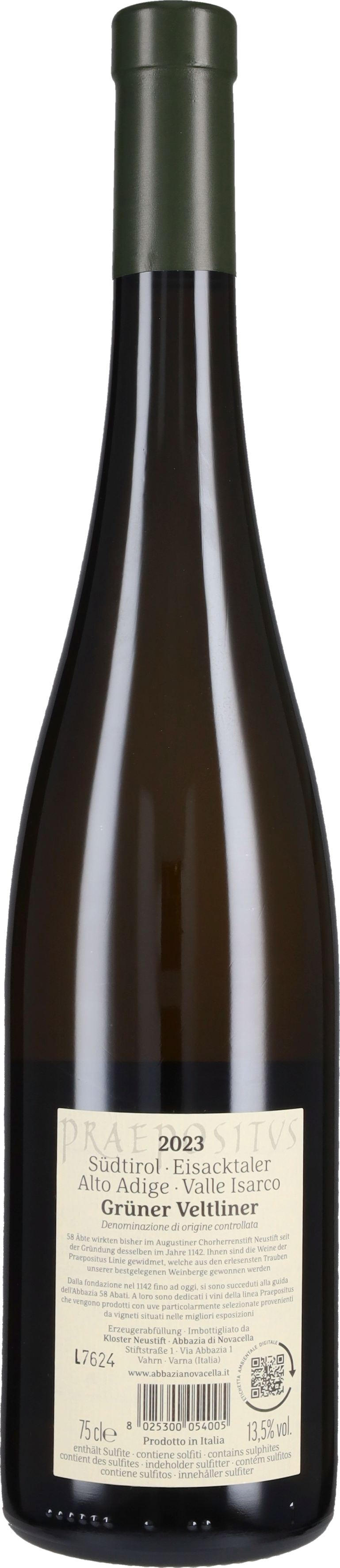 Veltliner 'Praepositus' Abbazia di Novacella 2023