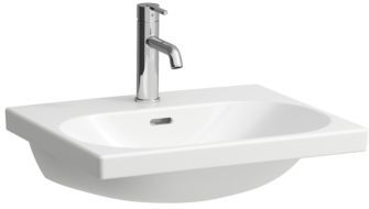 Laufen Lua Waschtisch H8100824001041 mit Hahnloch und Überlauf, weiss LCC