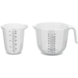 Mepal Chef it 500 + 1000 ml Messbecher Set 2 teilig - Transparent, Messbecher, Transparent