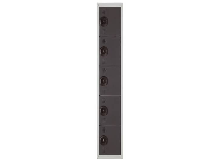 Vestiaire Team Color 5 casiers - L.30 cm - Anthracite