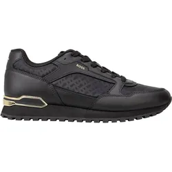 BOSS Herren Sneaker - Parkour-L Runn nmnal, Turnschuh, Material-Mix, Logo Schwarz / EUR 42
