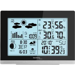 Technoline WS6762, Wetterstation, Schwarz, Weiss