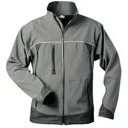 elysee Softshell Premium-Funktionsjacke mit 5 Taschen Größe L grau