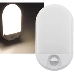 ChiliTec LED Wandleuchte "NIAS" IP54, 3000K 10W, 980lm, 140° Bewegungsmelder