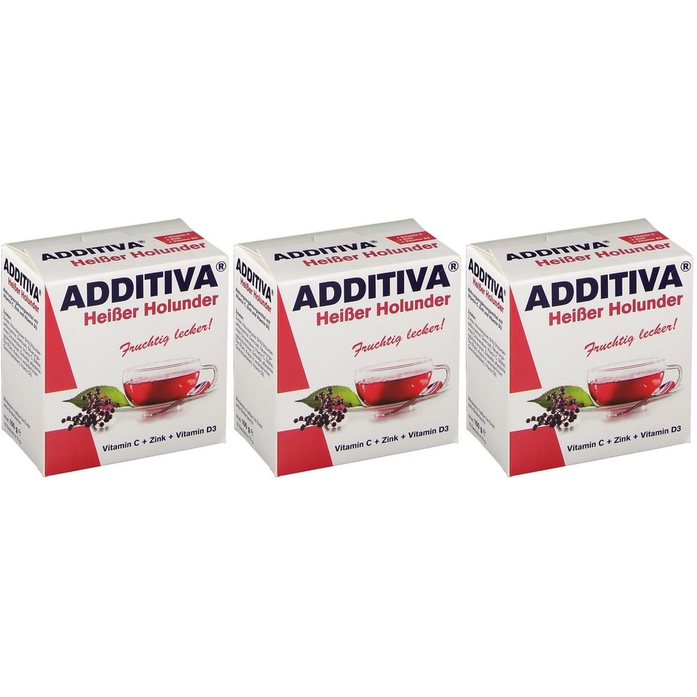 Additiva heißer Holunder Pulver 3x 3x100 g