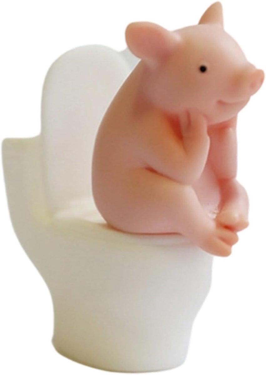 Miniatuur Varkens Standbeeld voor Tuin Decoratie en Tafeldecoratie