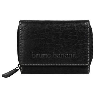 Geldbörse BRUNO BANANI "BRUNO BANANI Damen echt Leder", Damen, schwarz, Leder, Kleinlederwaren, echt Leder
