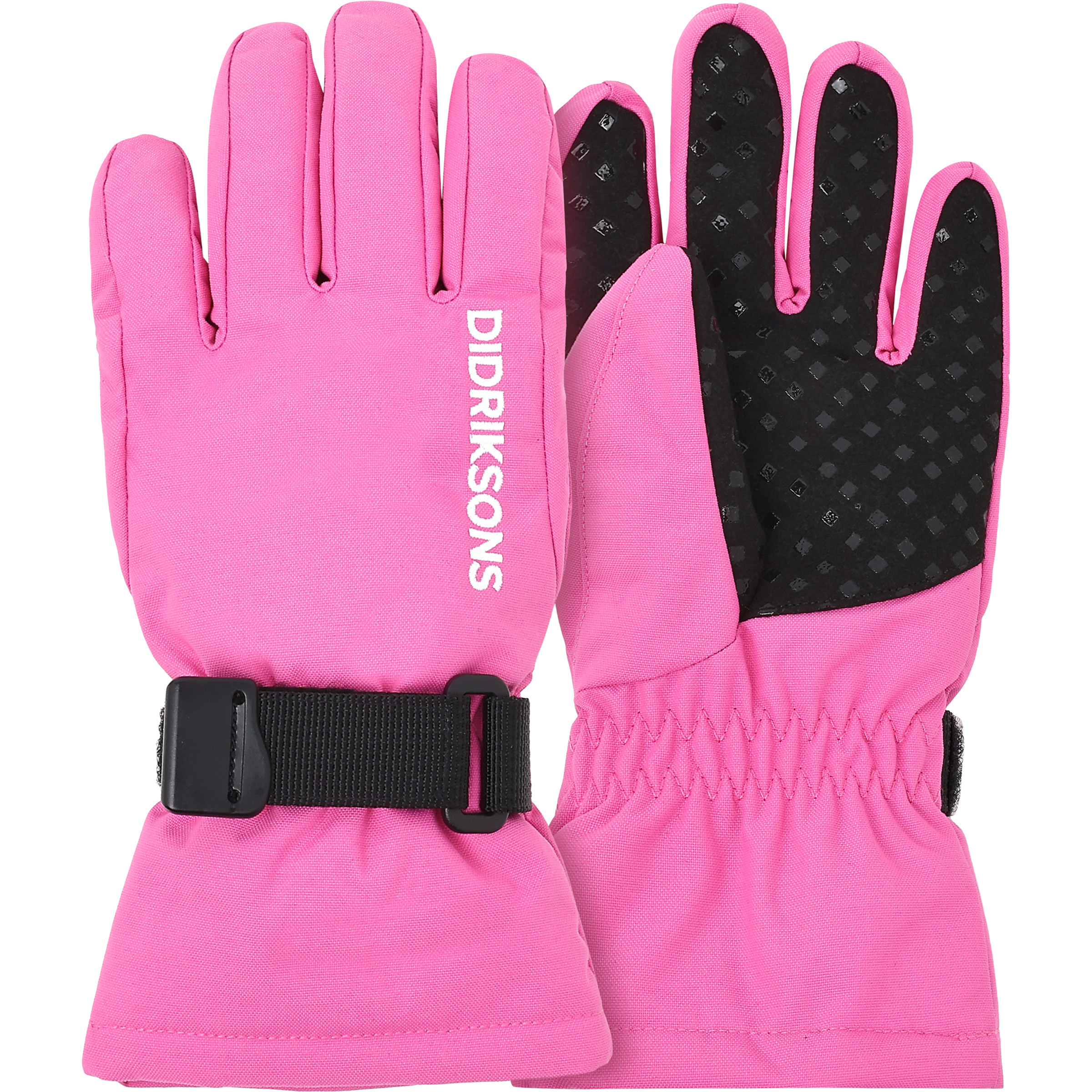 Didriksons Biggles 3 Kinder Fingerhandschuhe pink Größe L Skifahren | Lifestyle | Rodeln | Schneeschuhwandern Winddicht Wasserabweisend