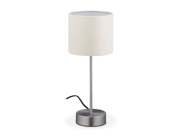 Nachttischlampe Touch Funktion Weiss-Silber