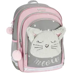 Euro Trade Kinder Schulrucksack  Plüschkatze -