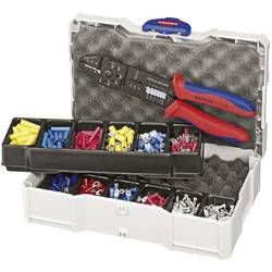 Knipex 97 90 25 Crimpzangen-Set 301teilig Isolierte Kabelschuhe, Unisolierte Steckverbinder, Flachstecker, Flachsteckhülsen, Isolierte Stoßverbinder