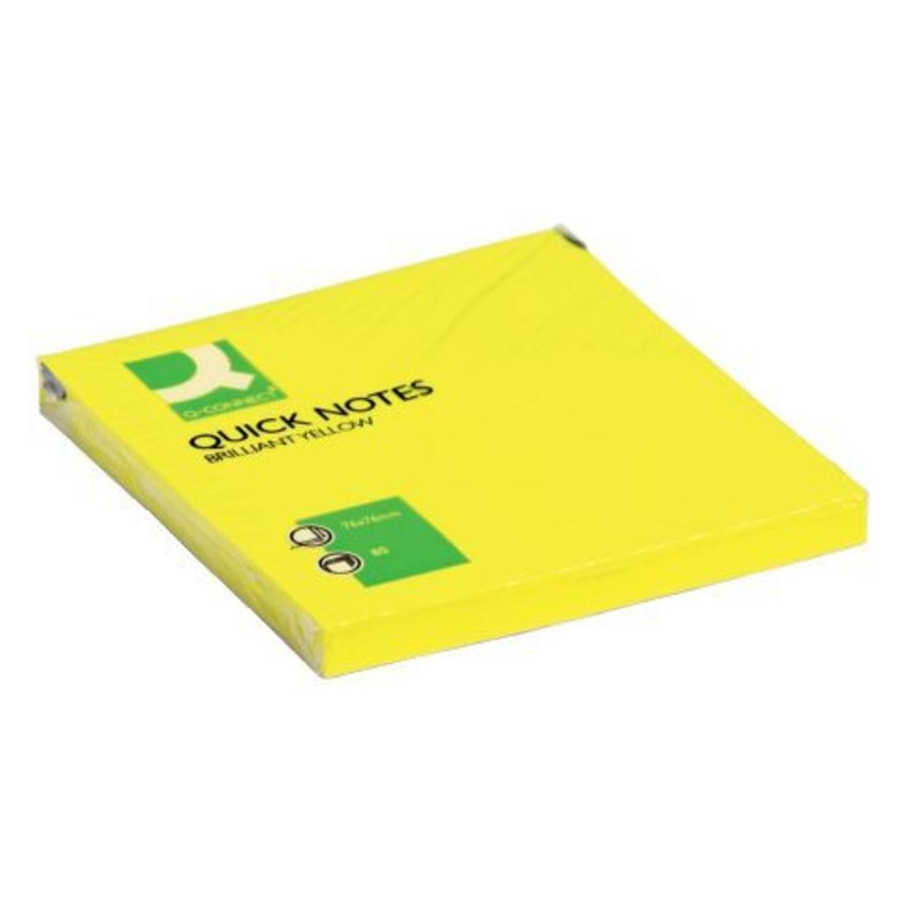 Q-Connect Haftnotizblock neon 76 x 76 m (76 x 76 mm) (KF10514)