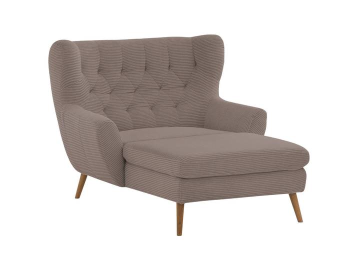 Stylife Xxl-Sessel, Taupe, Holz, Eiche, massiv, Uni, 120x101x165 cm, Fußauswahl, Stoffauswahl, Wohnzimmer, Sessel, XXL-Sessel