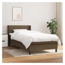 vidaXL, Boxspringbett, Lucan (Block mit Quadraten) (90 x 200 cm)