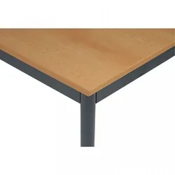 Bürotisch 80 x 120 cm Biedrax JS4645tsb - Dunkelgrau - Buche
