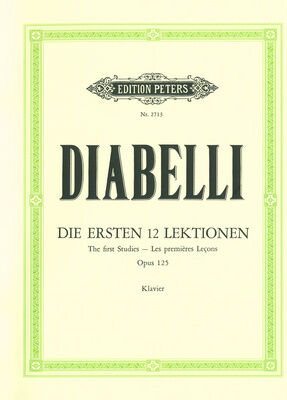 Edition Peters Diabelli Erste 12 Lektionen