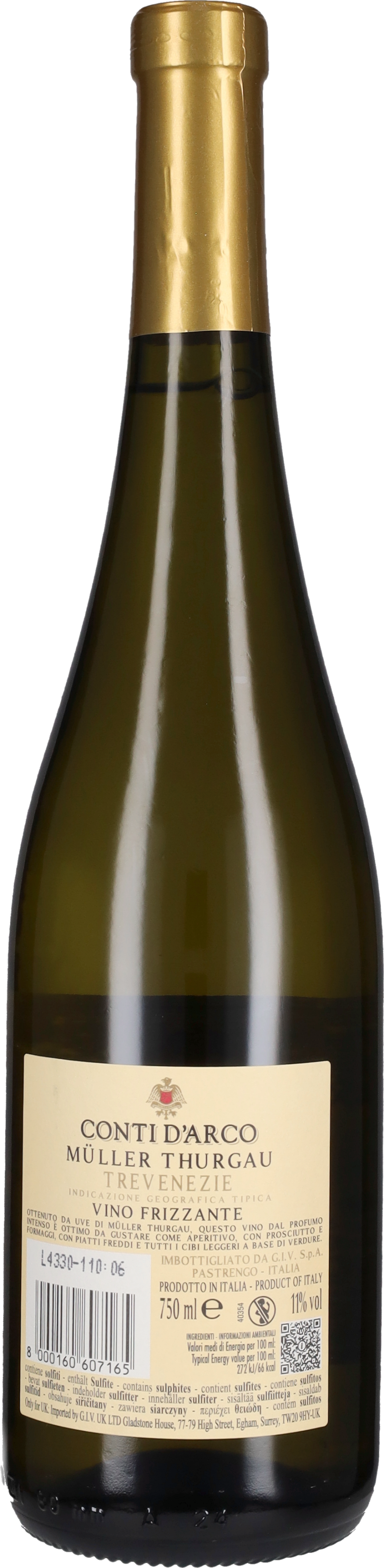 Muller Thurgau Frizzante Conti d'Arco