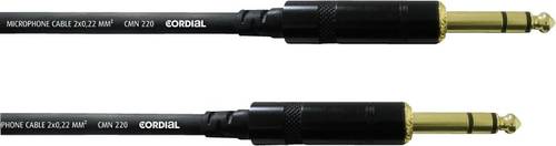 Cordial CFM 0,6 VV Klinke Instrumenten Kabel [1x Klinkenstecker 6.35mm - 1x Klinkenstecker 6.35 mm] 0.60m Schwarz
