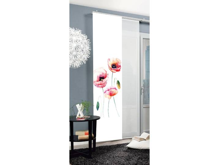 Panneau japonais Valmue 60 x 245cm Blanc