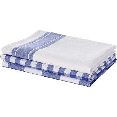 Geschirrtuch OTTO HOME "Ravven, 100% Baumwolle, 3 Stück", blau, B:50cm L:65cm, 100% Baumwolle, Geschirrtücher, Geschirrtuch, 100 % Baumwolle, 65 × 50 cm, 3er-Set, Farbauswahl, Karo, Streifen