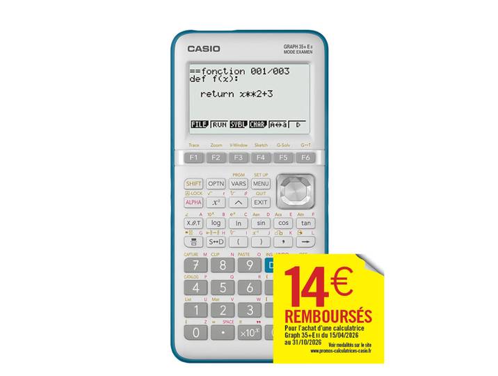 Casio Calculatrice scientifique Graph 35+E II