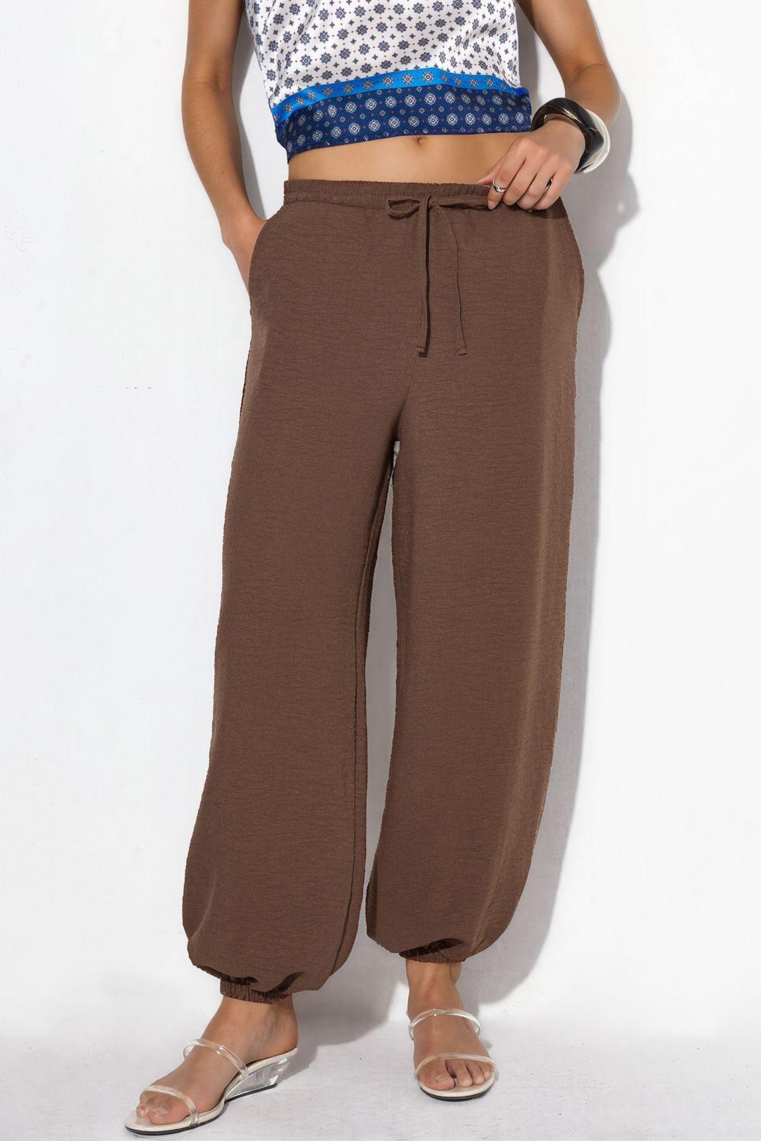 Damen Jogginghose aus strukturiertem Polyester