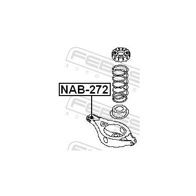 FEBEST Lagerung, Lenker NAB-272 oben für NISSAN